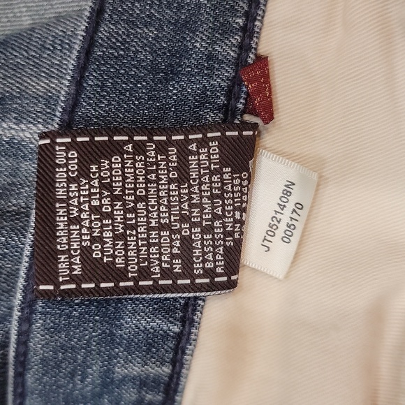 7 For All Mankind Relaxed Fit Button Fly Stretch 7FAM Mens Jeans Size 38 x 30 - Picture 6 of 9